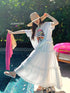 Aesthetic Laddies Ruffle Long Midi Skirts